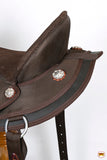 Hilason Horse Trail Pleasure Endurance Synthetic Saddle Brown