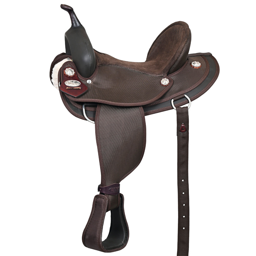 Hilason Horse Trail Pleasure Endurance Synthetic Saddle Brown