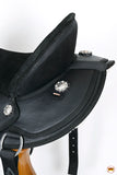 Hilason Horse Trail Pleasure Endurance Synthetic Saddle Black