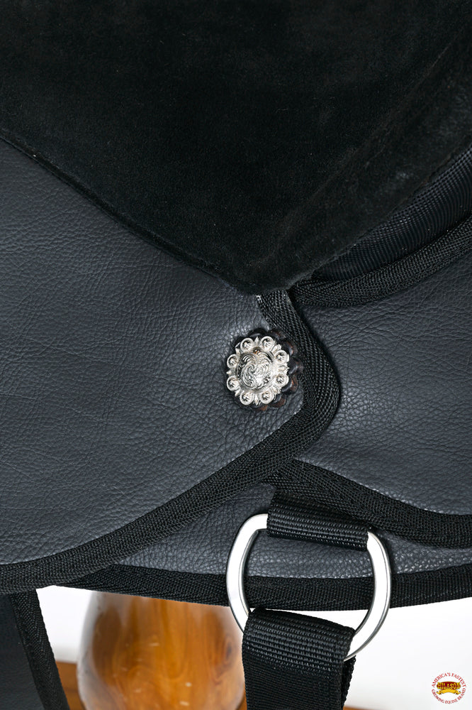 Hilason Horse Trail Pleasure Endurance Synthetic Saddle Black