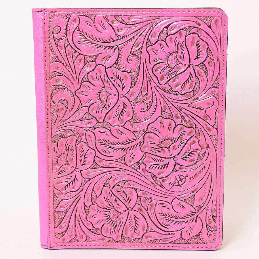 American Darling Western Portfolio Bag – Hand-Tooled Floral Carved Genuine Leather Organizer Case for Work, Travel & Daily Use