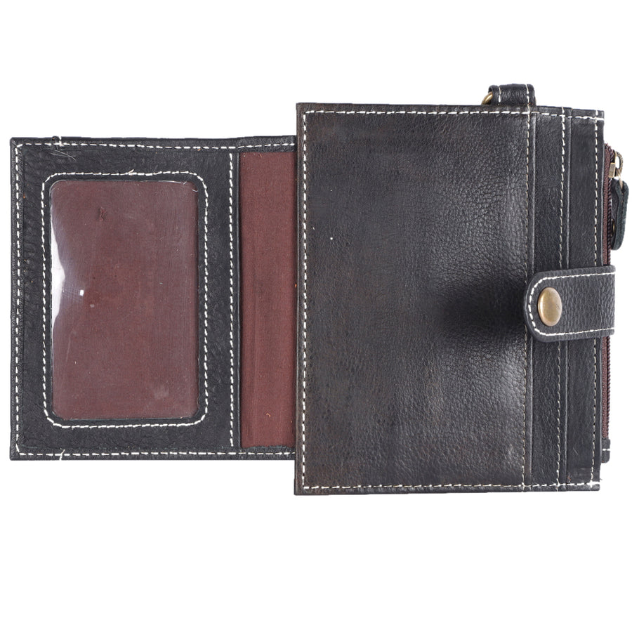 Never Mind Nmbgm133C Wallet Vintage Handmade Genuine Cowhide Leather Women Bag Western Handbag Purse