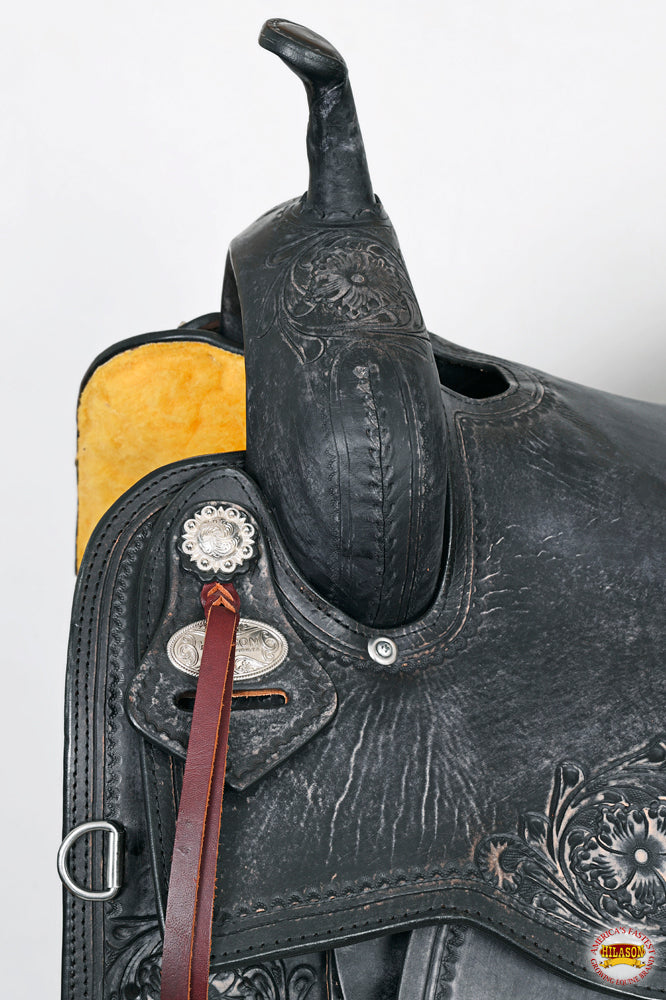 HILASON Western Horse Cutting Cutter Trail Pleasure American Leather Saddle