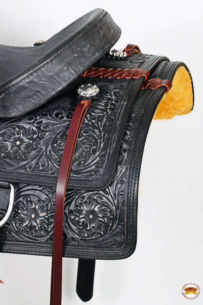 HILASON Western Horse Cutting Cutter Trail Pleasure American Leather Saddle