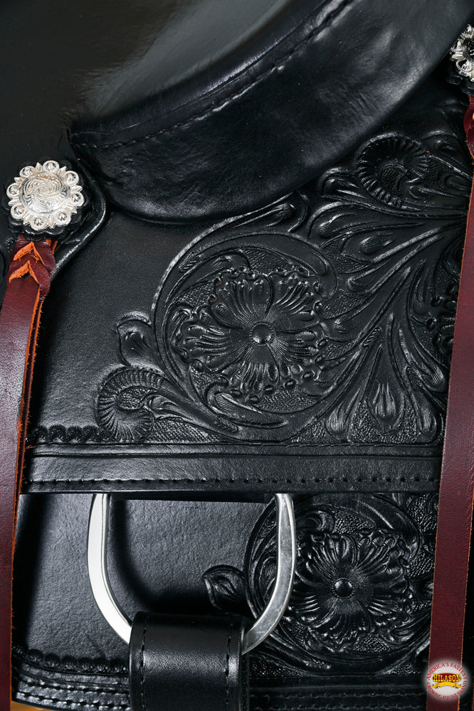 HILASON Western Horse Cutting Cutter Trail Pleasure American Leather Saddle