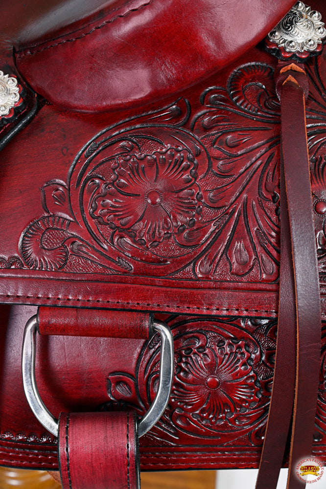 HILASON Western Horse Cutting Cutter Trail Pleasure American Leather Saddle