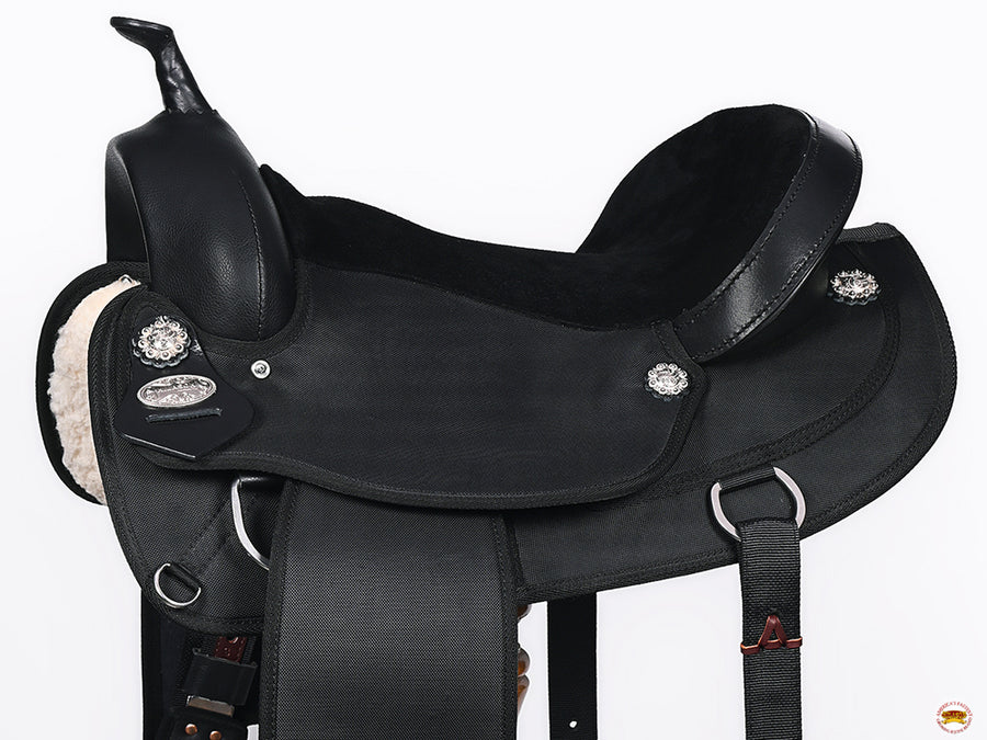 HILASON Flex Tree Western Horse Saddle Cordura Synthetic Trail & Pleasure | for Horses