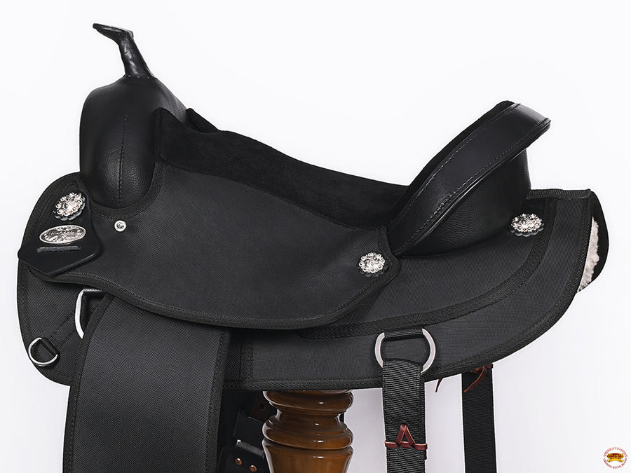 HILASON Flex Tree Western Horse Saddle Cordura Synthetic Trail & Pleasure | for Horses
