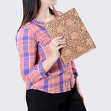 ADBG1243 American Darling Hand Tooled Genuine Leather Women Bag Western Handbag Purse