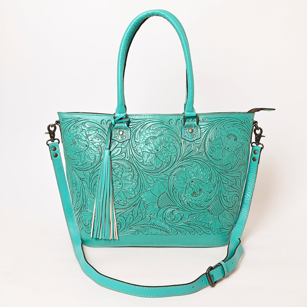 American Darling Hand Tooled Genuine Leather Women Bag Western Handbag Purse