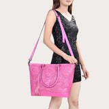 American Darling Hand Tooled Genuine Leather Women Bag Western Handbag Purse