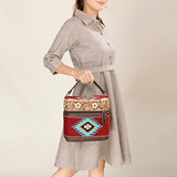 American Darling Jewelry Case Hand Tooled Saddle Blanket Hair On Genuine Leather Western Women Bag Handbag Purse | Cute