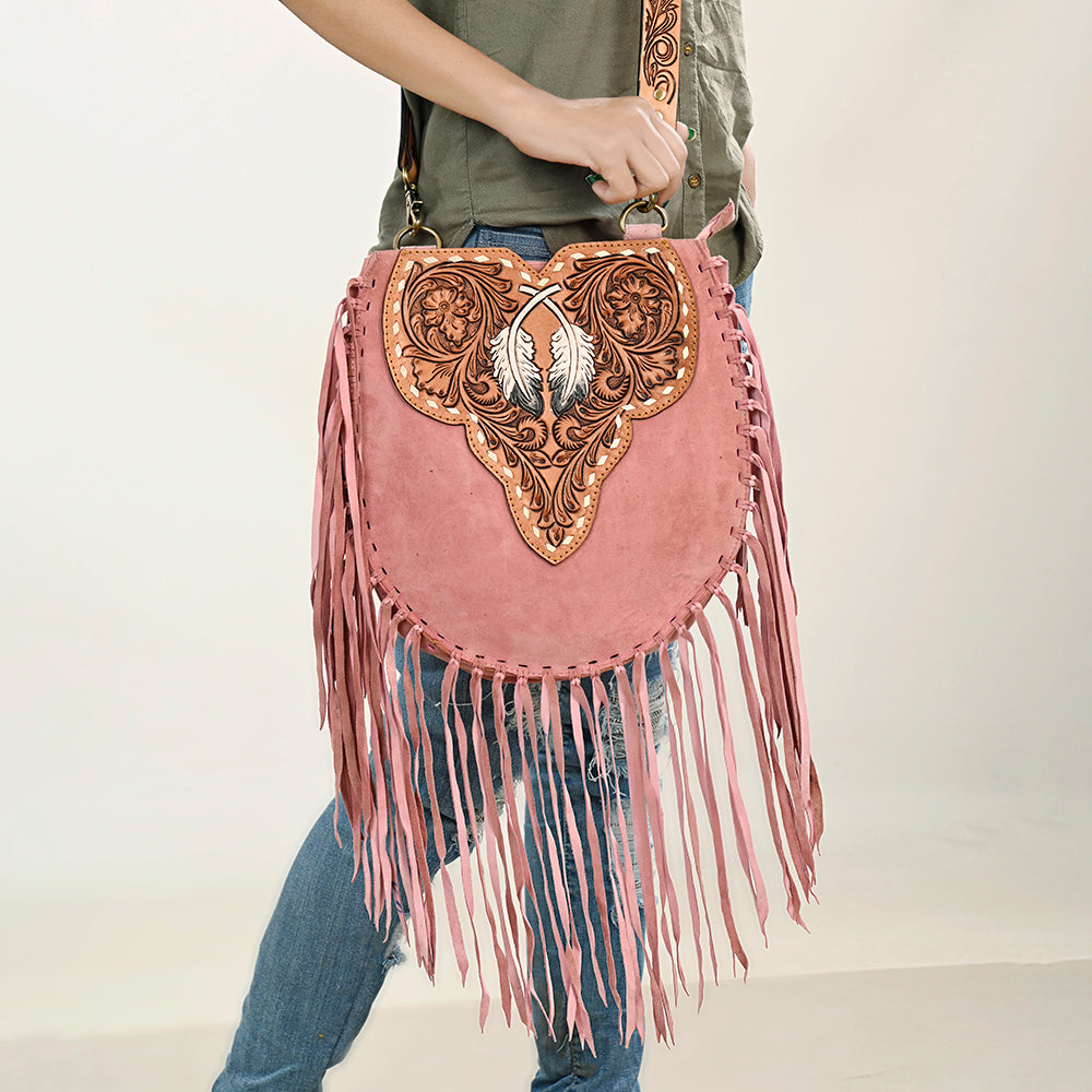 American Darling Cross Body Hand Tooled Genuine Leather Western Women Bag Handbag Purse | Crossbody for Cute Purs