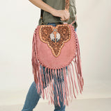 American Darling Cross Body Hand Tooled Genuine Leather Western Women Bag Handbag Purse | Crossbody for Cute Purs