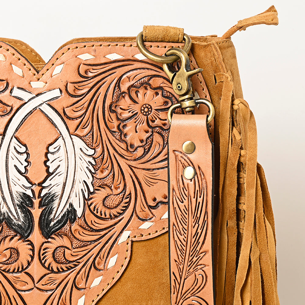 American Darling Cross Body Hand Tooled Genuine Leather Western Women Bag Handbag Purse | Crossbody for Cute Purs