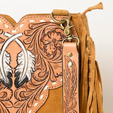 American Darling Cross Body Hand Tooled Genuine Leather Western Women Bag Handbag Purse | Crossbody for Cute Purs