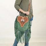 American Darling Cross Body Hand Tooled Genuine Leather Western Women Bag Handbag Purse | Crossbody for Cute Purs