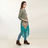 American Darling Cross Body Hand Tooled Genuine Leather Western Women Bag Handbag Purse | Crossbody for Cute Purs