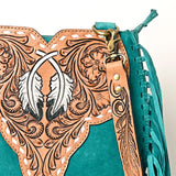 American Darling Cross Body Hand Tooled Genuine Leather Western Women Bag Handbag Purse | Crossbody for Cute Purs