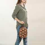 American Darling Backpack Hand Tooled Genuine Leather Women Bag Western Handbag Purse |