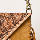 American Darling Envelope Hand Tooled Genuine Leather Western Women Bag Handbag Purse | for Cute