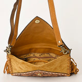 American Darling Envelope Hand Tooled Genuine Leather Western Women Bag Handbag Purse | for Cute