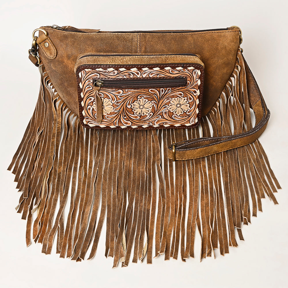 American Darling Crossbody Hand Tooled Genuine Leather Women Bag Western Handbag Purse