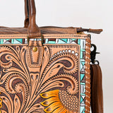 American Darling Briefcase Bag Crocodile Embossed Genuine Leather Western Women Bag Handbag Purse | Briefcase Bag for Women | Cute Briefcase Bag | Briefcase Purse | Travel Briefcase Bag | Briefcase Bag for Women
