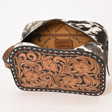 American Darling ADBG1255 Hand Tooled Hair-On Genuine Leather Women Bag Western Handbag Purse