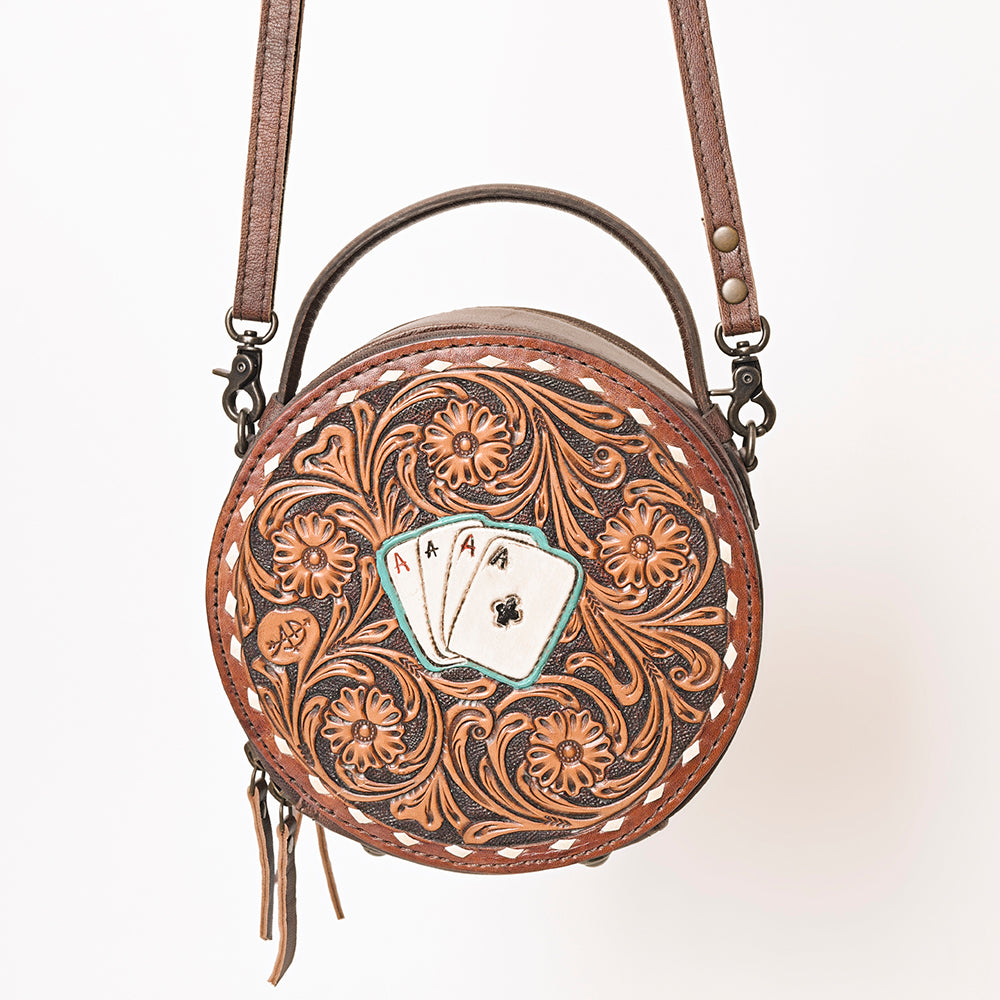 American Darling ADBG1270 Hand Tooled Genuine Leather Women Bag Western Handbag Purse