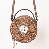 American Darling ADBG1270 Hand Tooled Genuine Leather Women Bag Western Handbag Purse