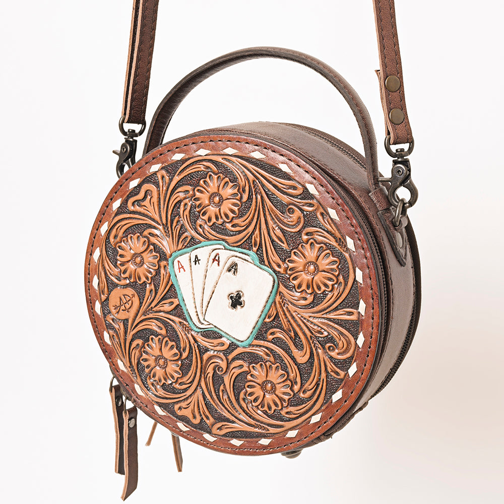 American Darling ADBG1270 Hand Tooled Genuine Leather Women Bag Western Handbag Purse