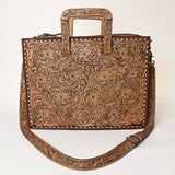 ADBG1276A American Darling Hand Tooled Genuine Leather Women Bag Western Handbag Purse