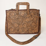 American Darling Briefcase Bag Hand Tooled Genuine Leather Western Women Bag Handbag Purse | Briefcase Bag for Women | Cute Briefcase Bag | Briefcase Purse | Travel Briefcase Bag | Briefcase Bag for Women