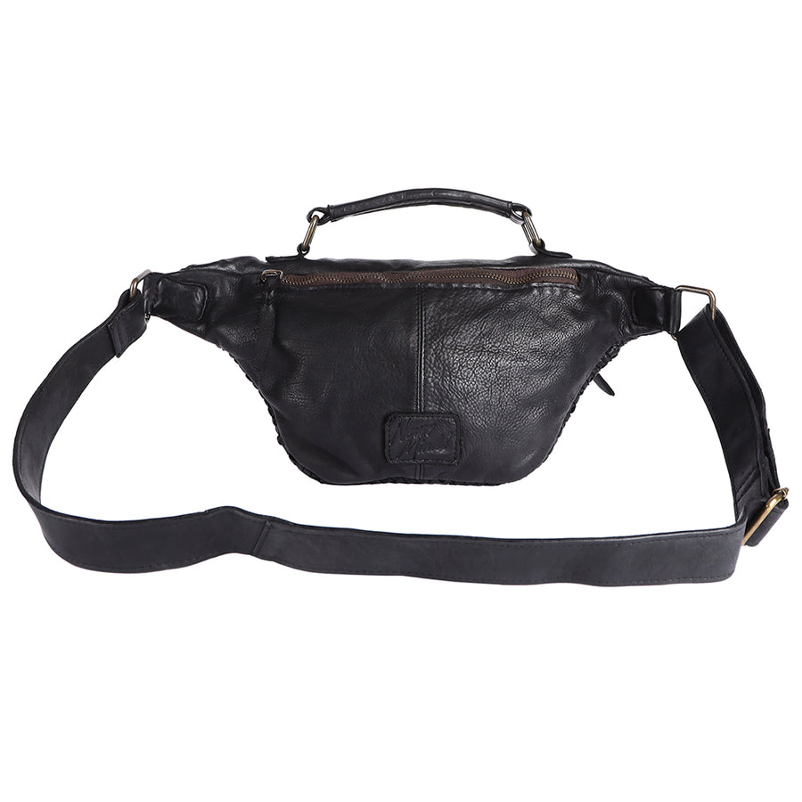 Never Mind Nmbgm148D Fanny Pack Vintage Handmade Genuine Cowhide Leather Women Bag Western Handbag Purse