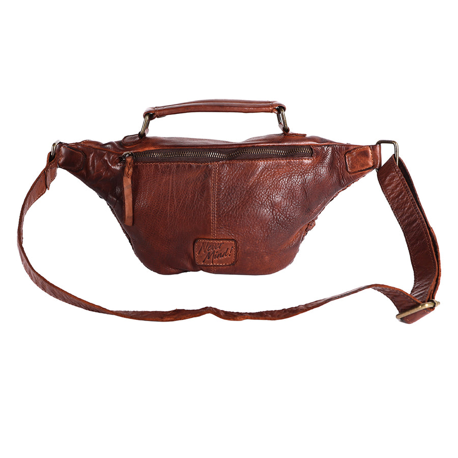 Never Mind Nmbgm148E Fanny Pack Vintage Handmade Genuine Cowhide Leather Women Bag Western Handbag Purse