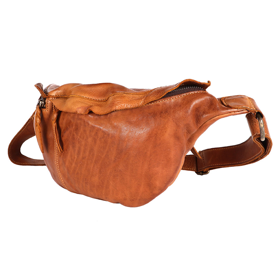 Never Mind Nmbgm149B Fanny Pack Vintage Handmade Genuine Cowhide Leather Women Bag Western Handbag Purse