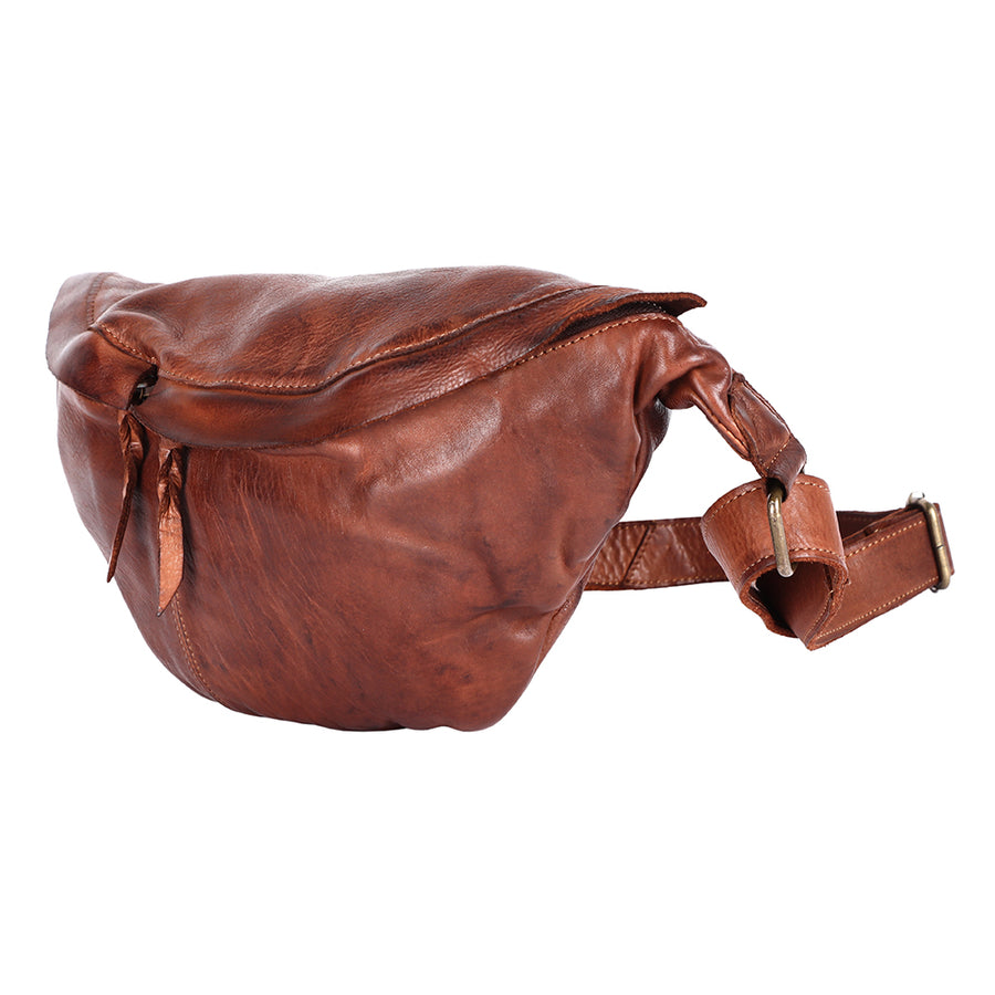 Never Mind Nmbgm150B Fanny Pack Vintage Handmade Genuine Cowhide Leather Women Bag Western Handbag Purse