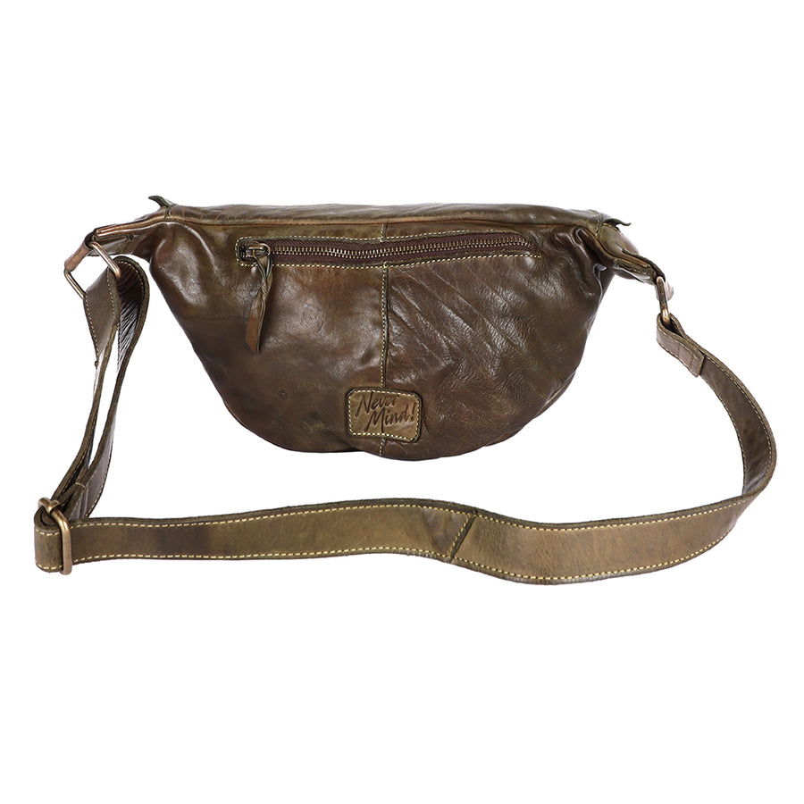 Never Mind Nmbgm150C Fanny Pack Vintage Handmade Genuine Cowhide Leather Women Bag Western Handbag Purse