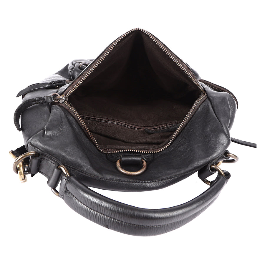 Never Mind Nmbgm156B Backpack Vintage Handmade Genuine Cowhide Leather Women Bag Western Handbag Purse