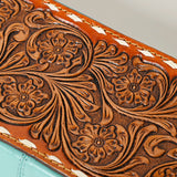 American Darling Jewelry Case Hand Tooled Hair-On Genuine Leather Western Women Bag |