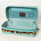 American Darling Jewelry Case Hand Tooled Hair-On Genuine Leather Western Women Bag |