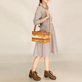 American Darling Jewelry Case Hand Tooled Hair On Genuine Leather Women Bag Western Handbag Purse |