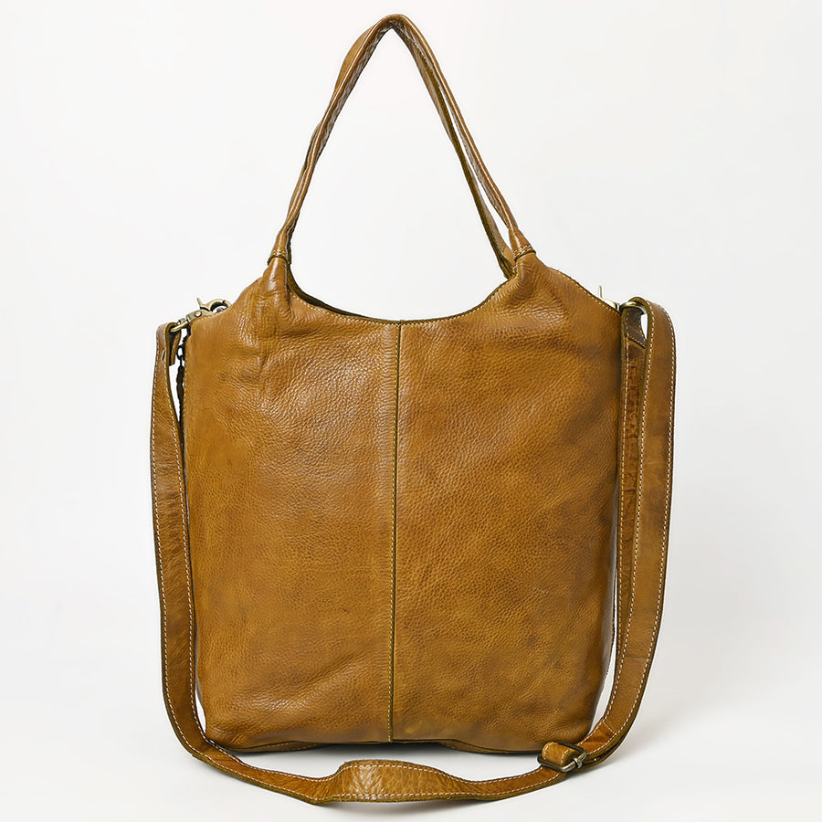 Never Mind Nmbgm160 Tote Vintage Handmade Genuine Cowhide Leather Women Bag Western Handbag Purse