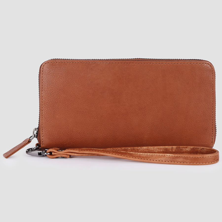 American Darling Wallet Western Genuine Leather Handcrafted Continental Organizer Wristlet Purse with YKK Zipper