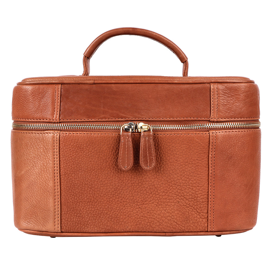 American Darling Jewelry Case Western Genuine Leather Handcrafted Vanity Box Travel Cosmetics Organizer Case