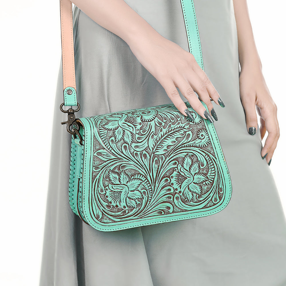 American Darling Cross Body Hand Tooled Genuine Leather Western Women Bag | Handbag Purse Crossbody for Cute