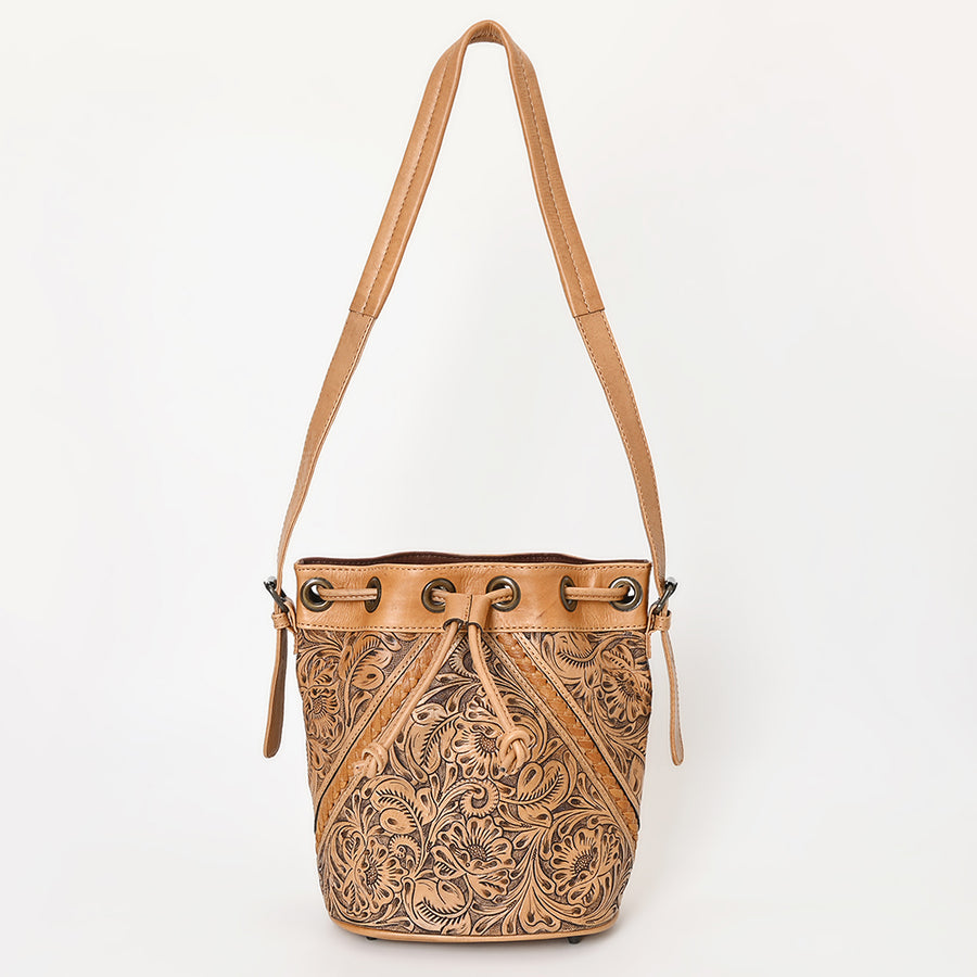 OHLAY OHG101A Bucket Hand Tooled Genuine Leather women bag western handbag purse
