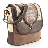 Ohlay Bags OHV152 Cross Body I 100% Cotton Demin Genuine Leather Women Bag Western Handbag Purse