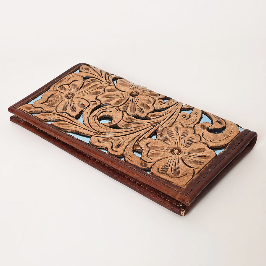 OHLAY Wallet Hand Tooled Genuine Leather Women Bag Western Handbag Purse | Womens Handbags |Leather Belt for Summer